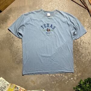 Vintage 90s Single Stitch Dallas Texas Tee Mens 2XL Embroidered Shirt